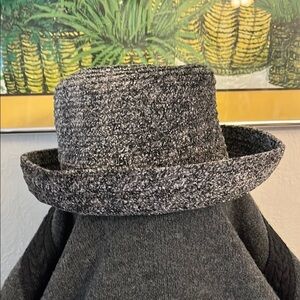 Betmar NY Bucket Hat Gray Woven Poly Acrylic Blend Womens 75th anniversary